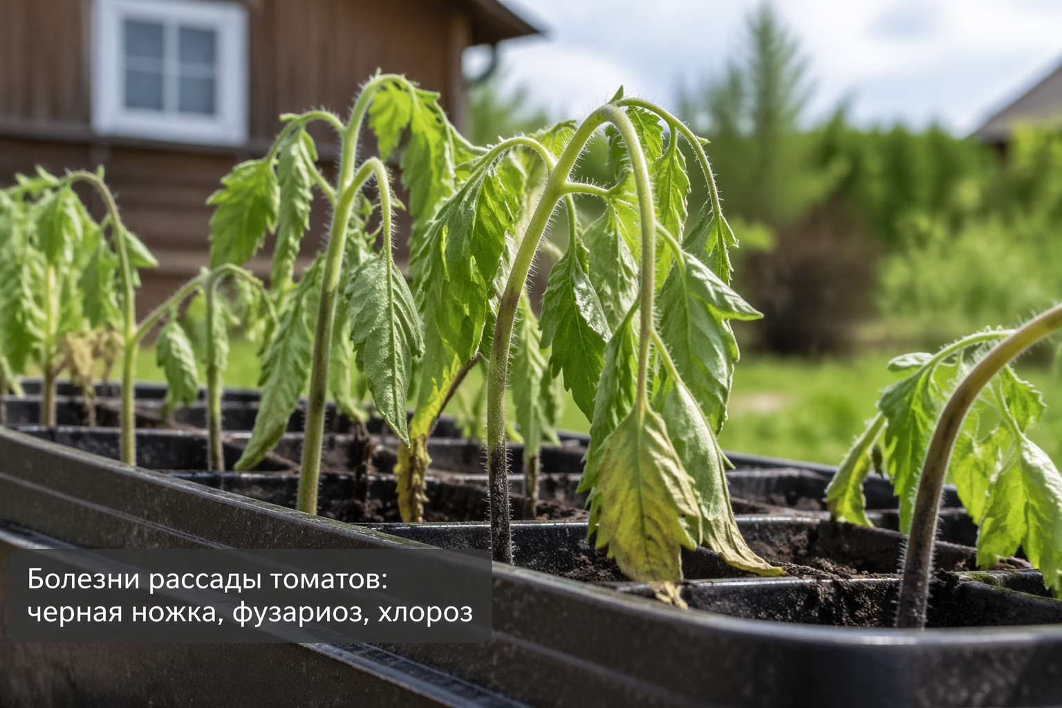 Болезни рассады томатов: черная ножка, фузариоз, хлороз