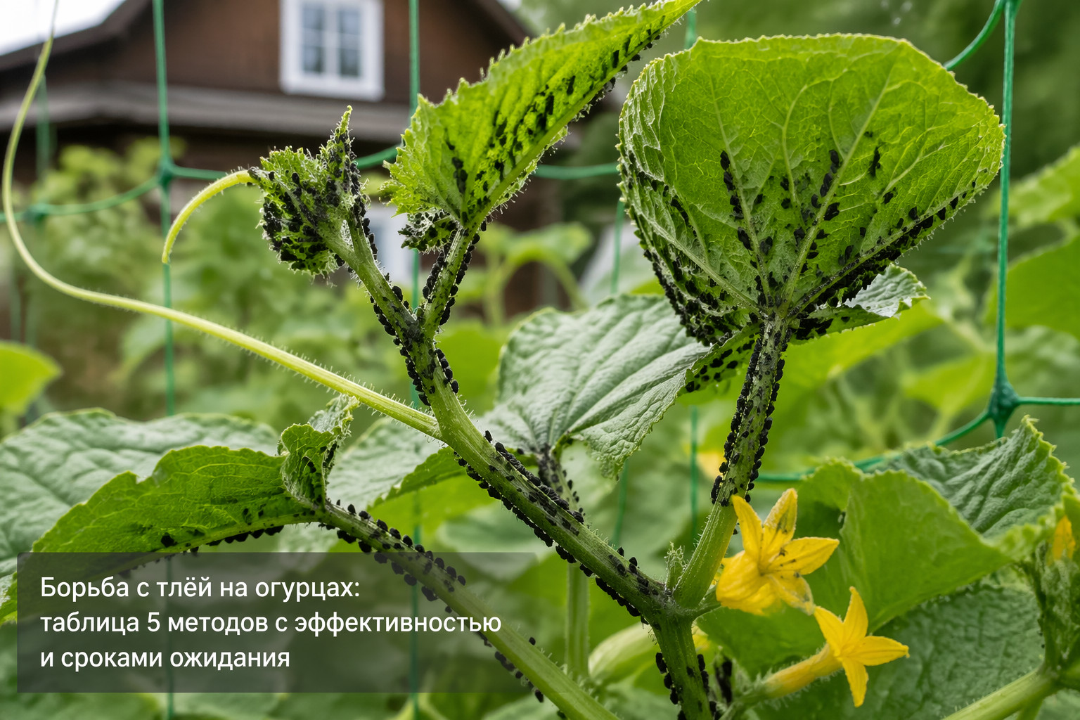 Борьба с тлёй на огурцах: таблица 5 методов с эффективностью и сроками ожидания