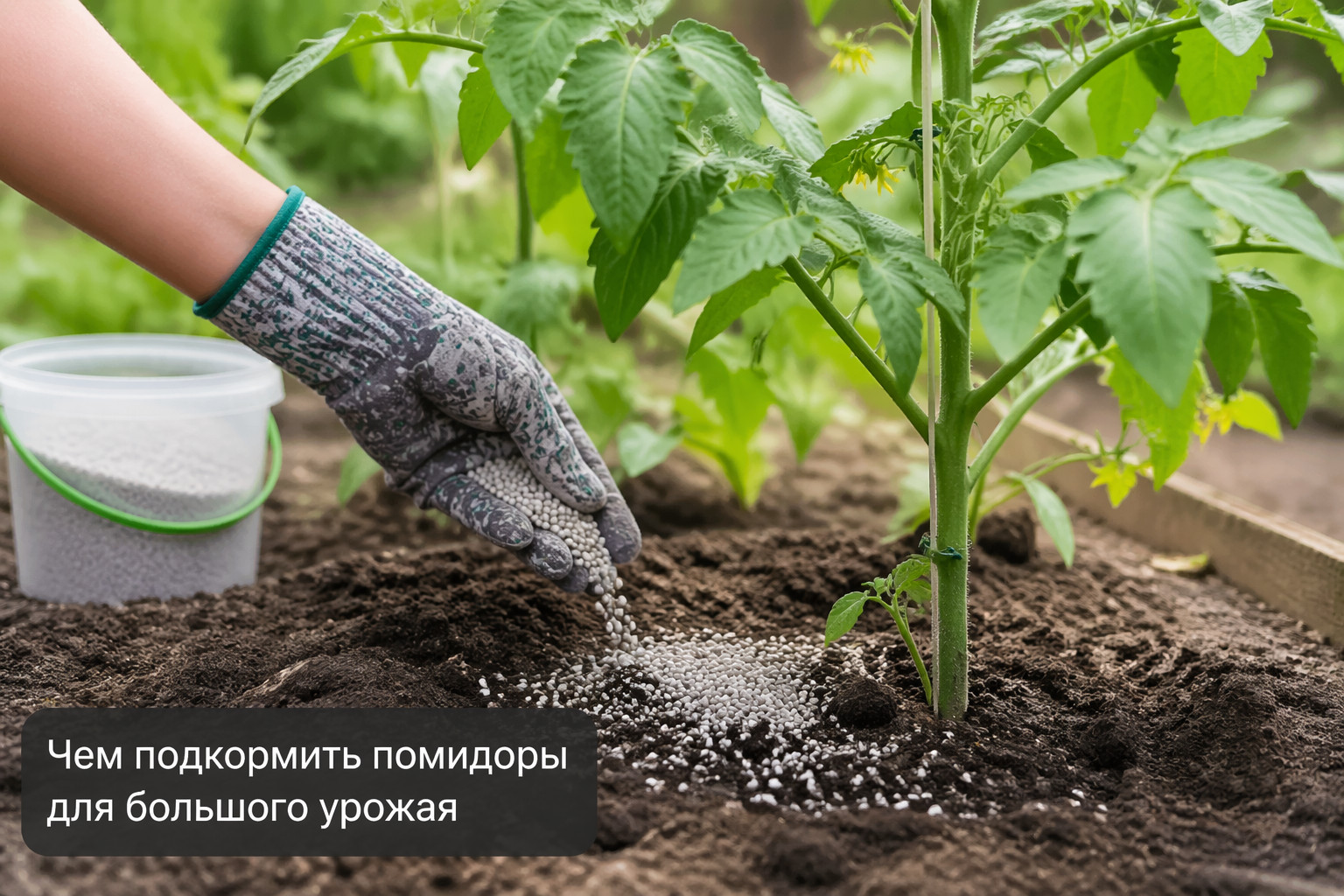 Чем подкормить помидоры для большого урожая