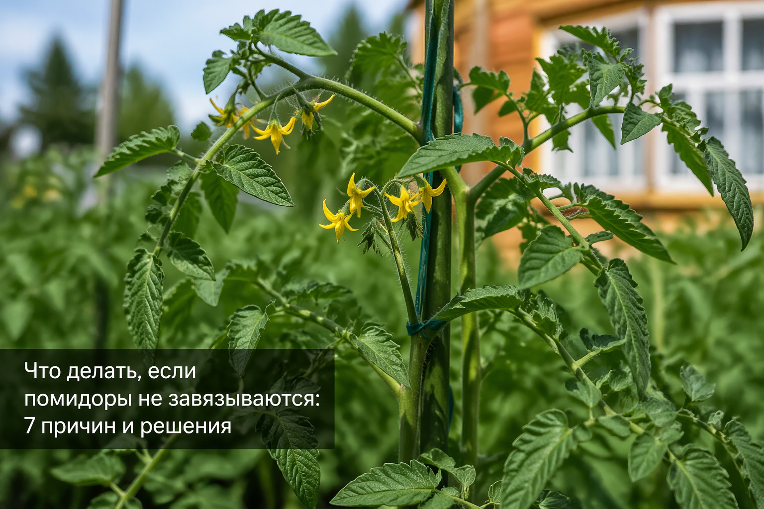 Что делать, если помидоры не завязываются: 7 причин и решения