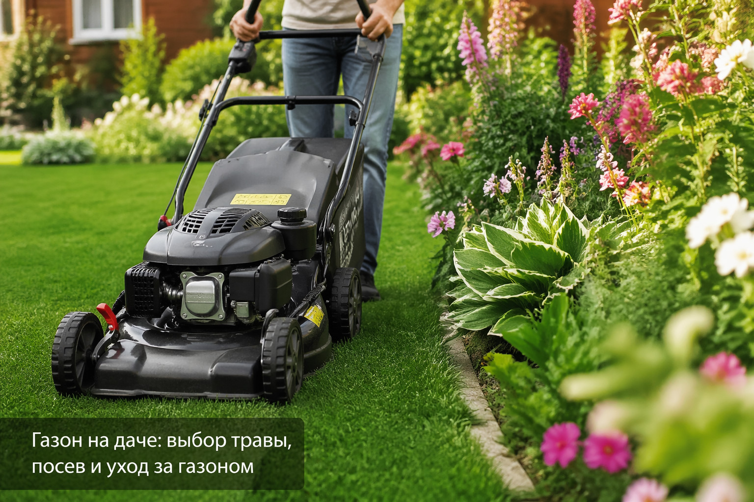 Газон на даче: выбор травы, посев и уход за газоном