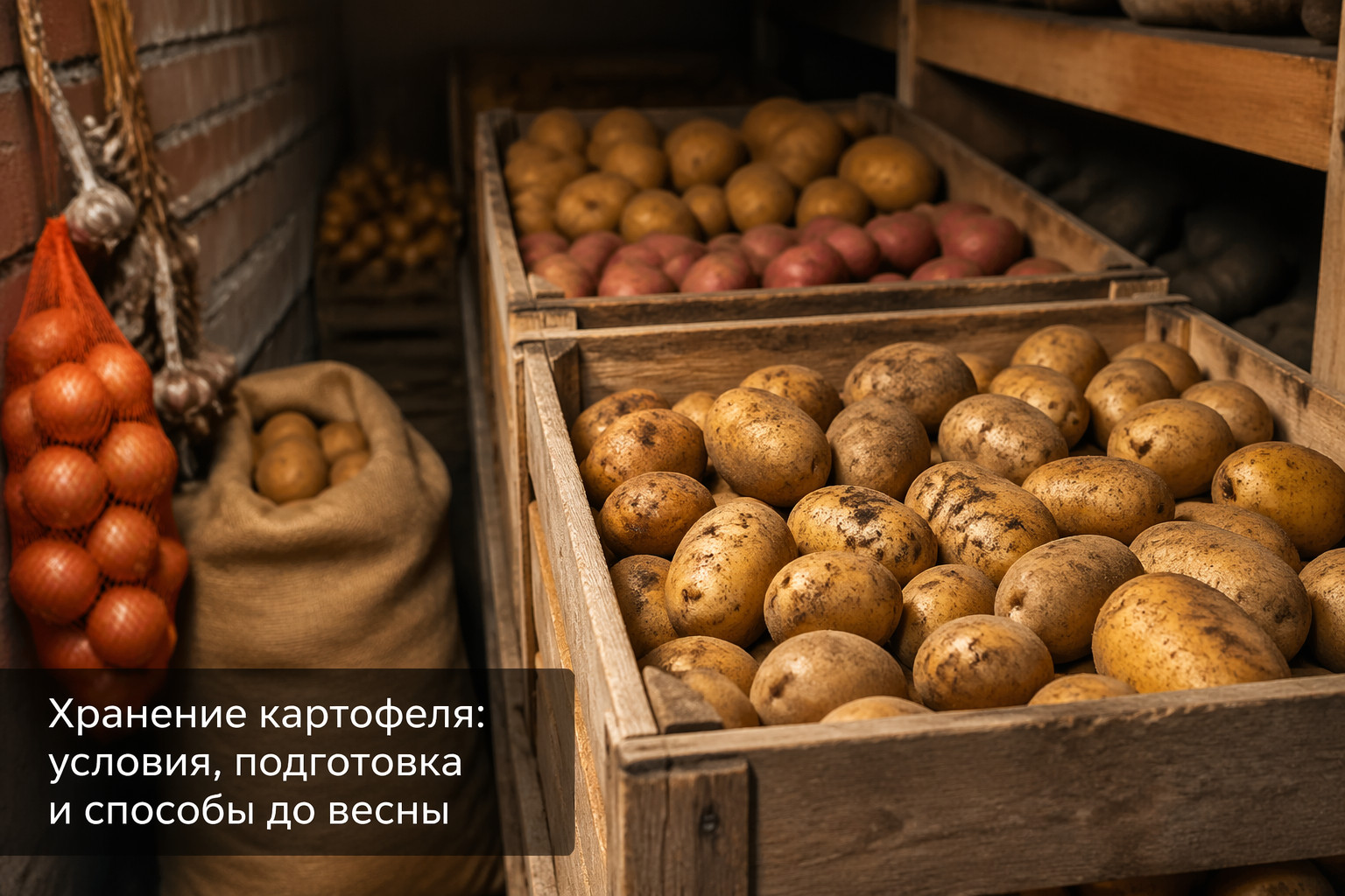Хранение картофеля: условия, подготовка и способы до весны
