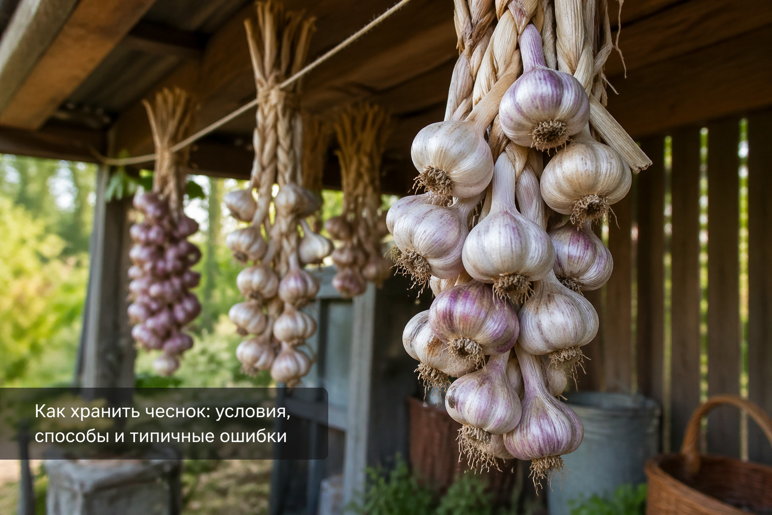 Как хранить чеснок: условия, способы и типичные ошибки