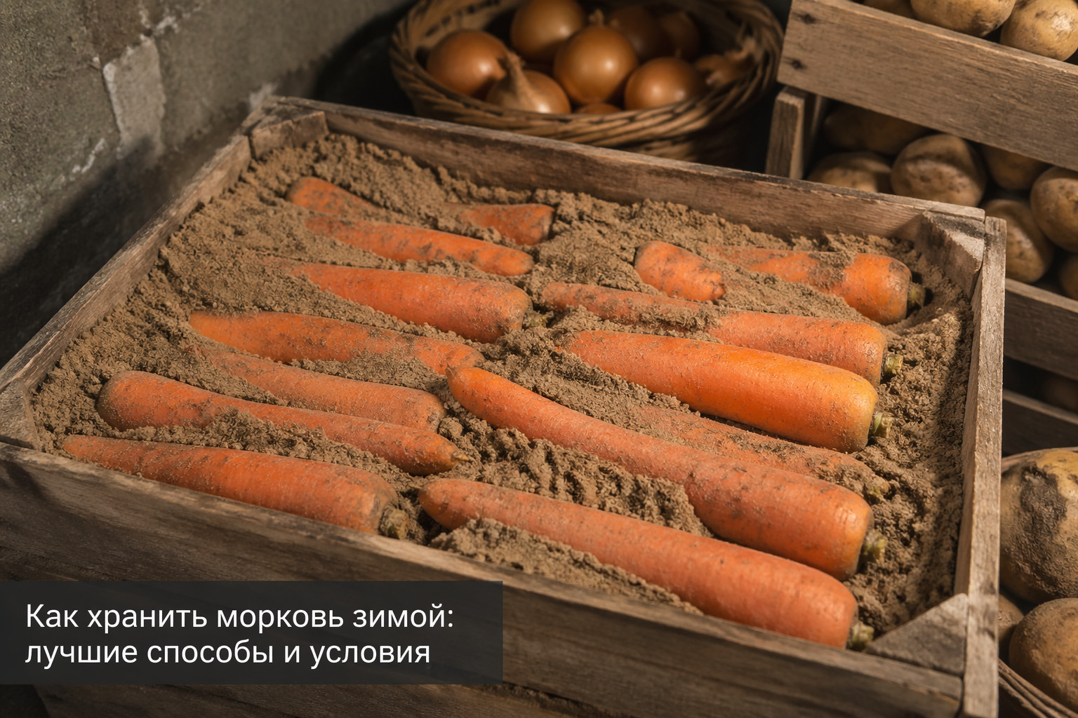 Как хранить морковь зимой: лучшие способы и условия