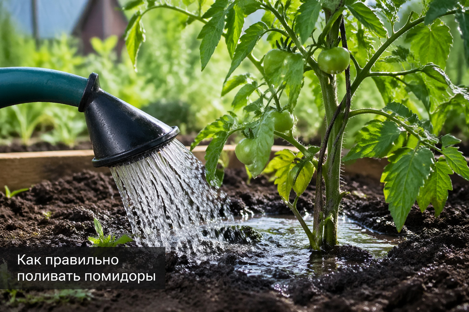 Как правильно поливать помидоры