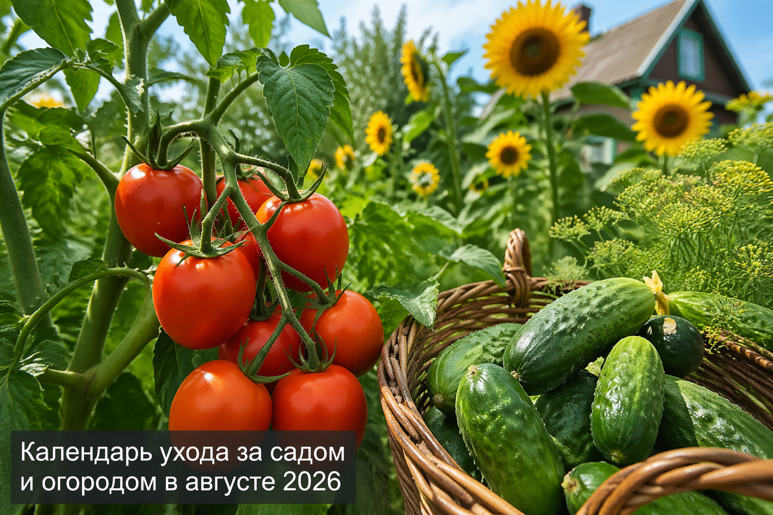 Календарь ухода за садом и огородом в августе 2026
