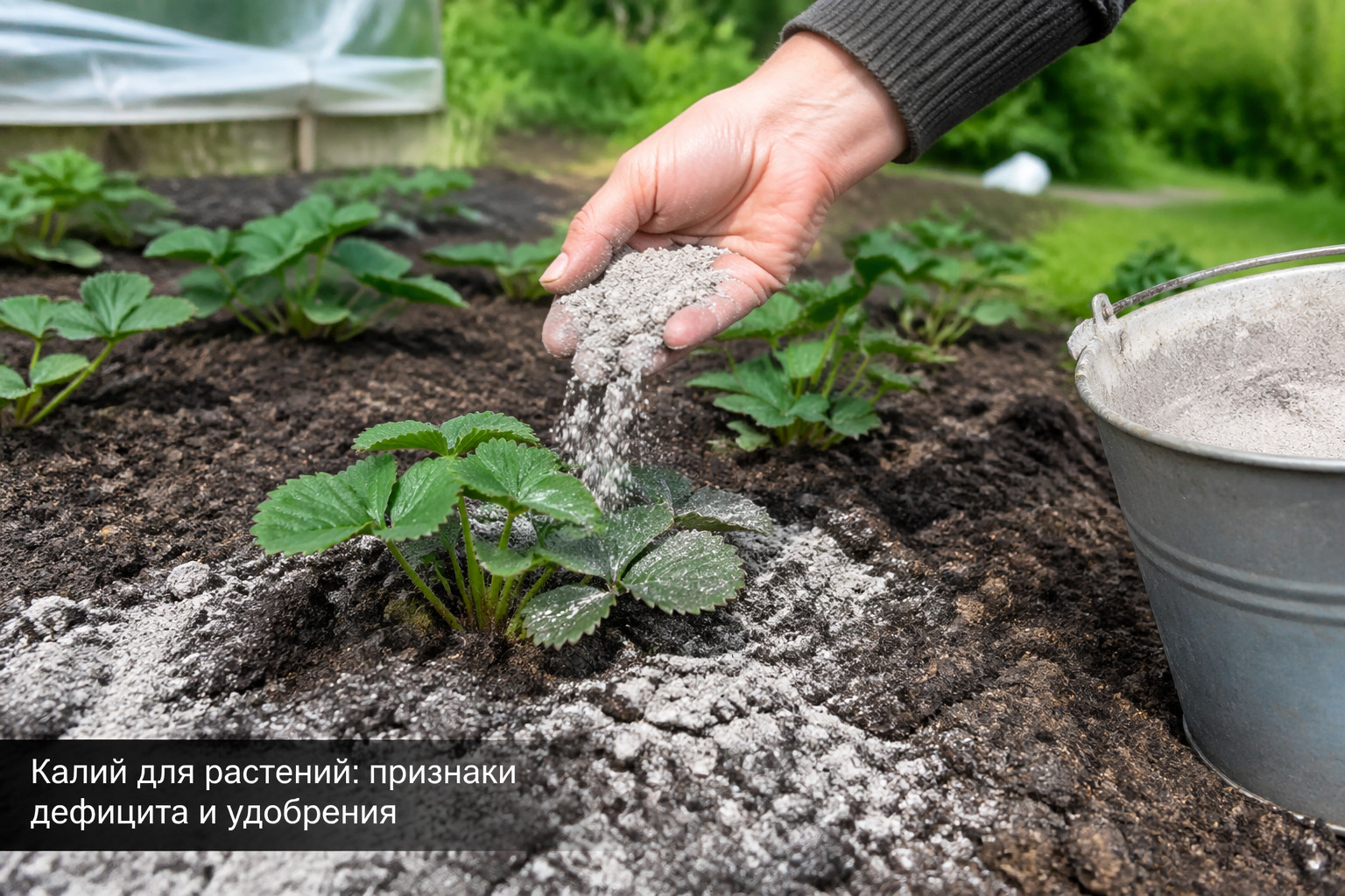 Калий для растений: признаки дефицита и удобрения