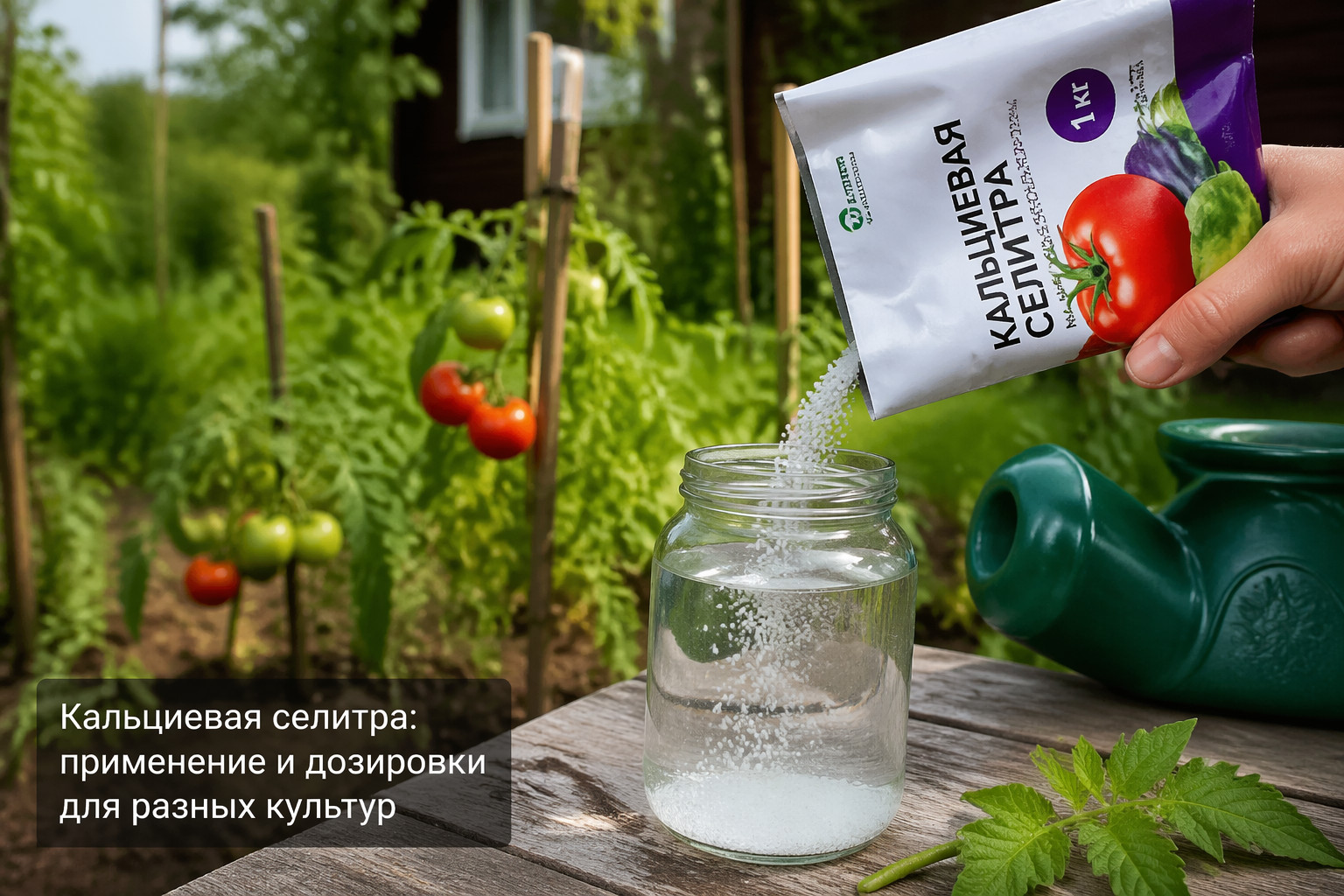 Кальциевая селитра: применение и дозировки для разных культур