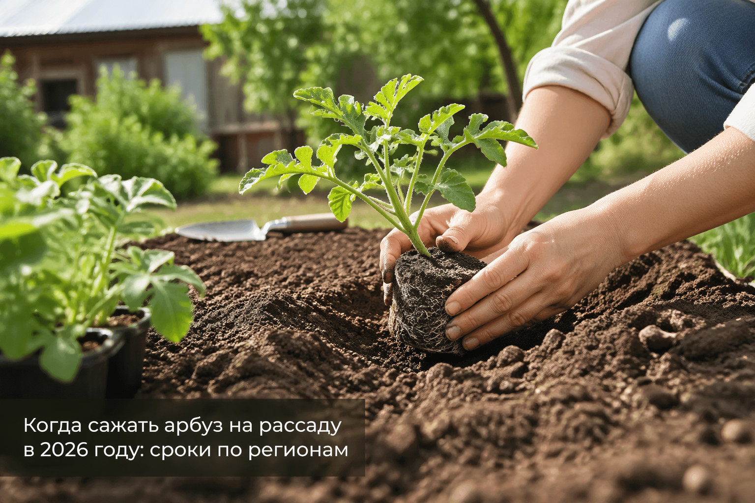 Когда сажать арбуз на рассаду в 2026 году: сроки по регионам