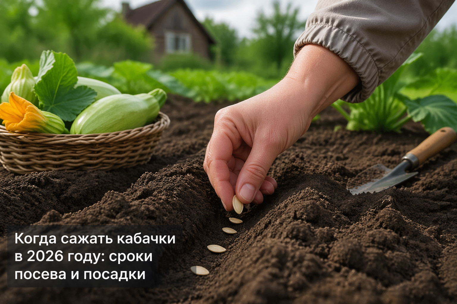 Когда сажать кабачки в 2026 году: сроки посева и посадки