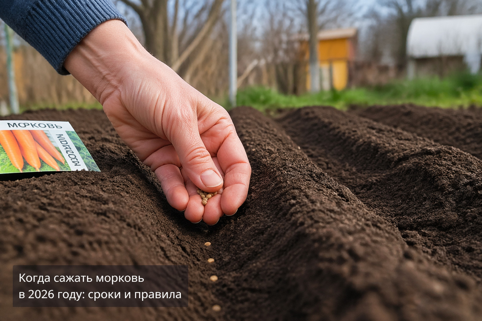 Когда сажать морковь в 2026 году: сроки и правила
