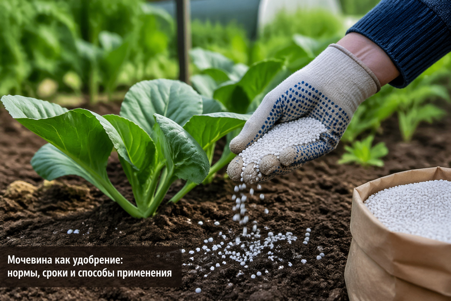 Мочевина как удобрение: нормы, сроки и способы применения