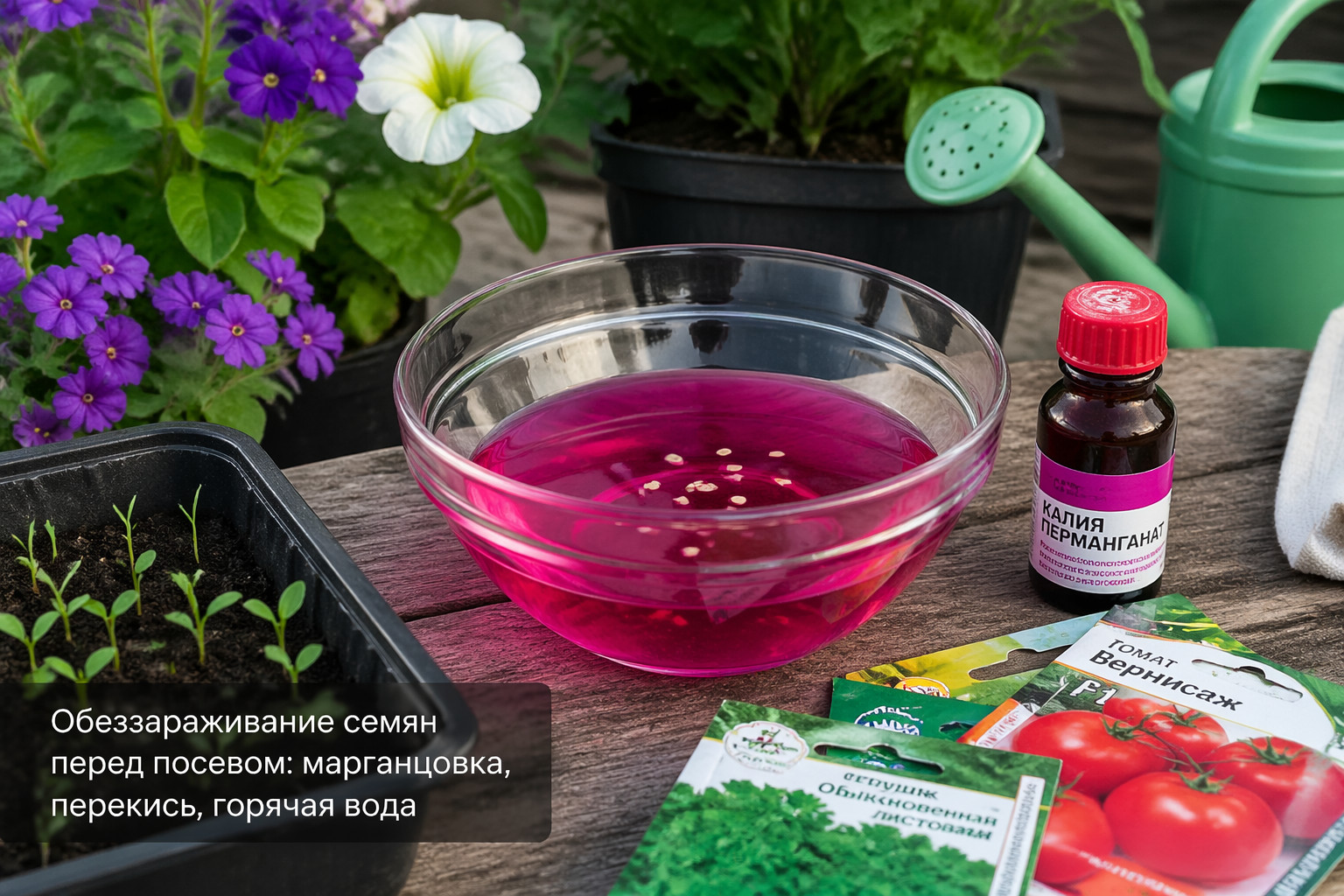 Обеззараживание семян перед посевом: марганцовка, перекись, горячая вода
