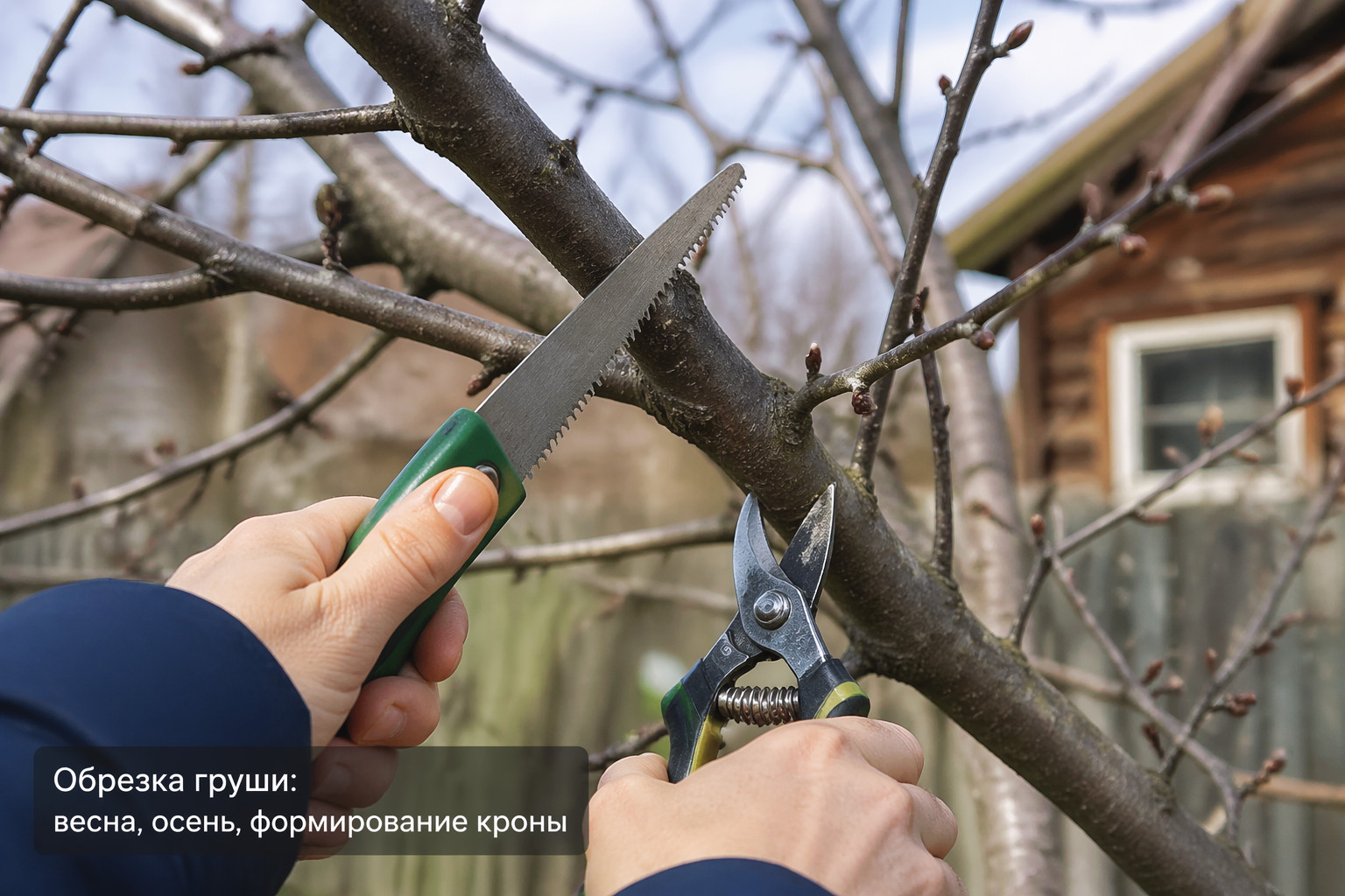 Обрезка груши: весна, осень, формирование кроны
