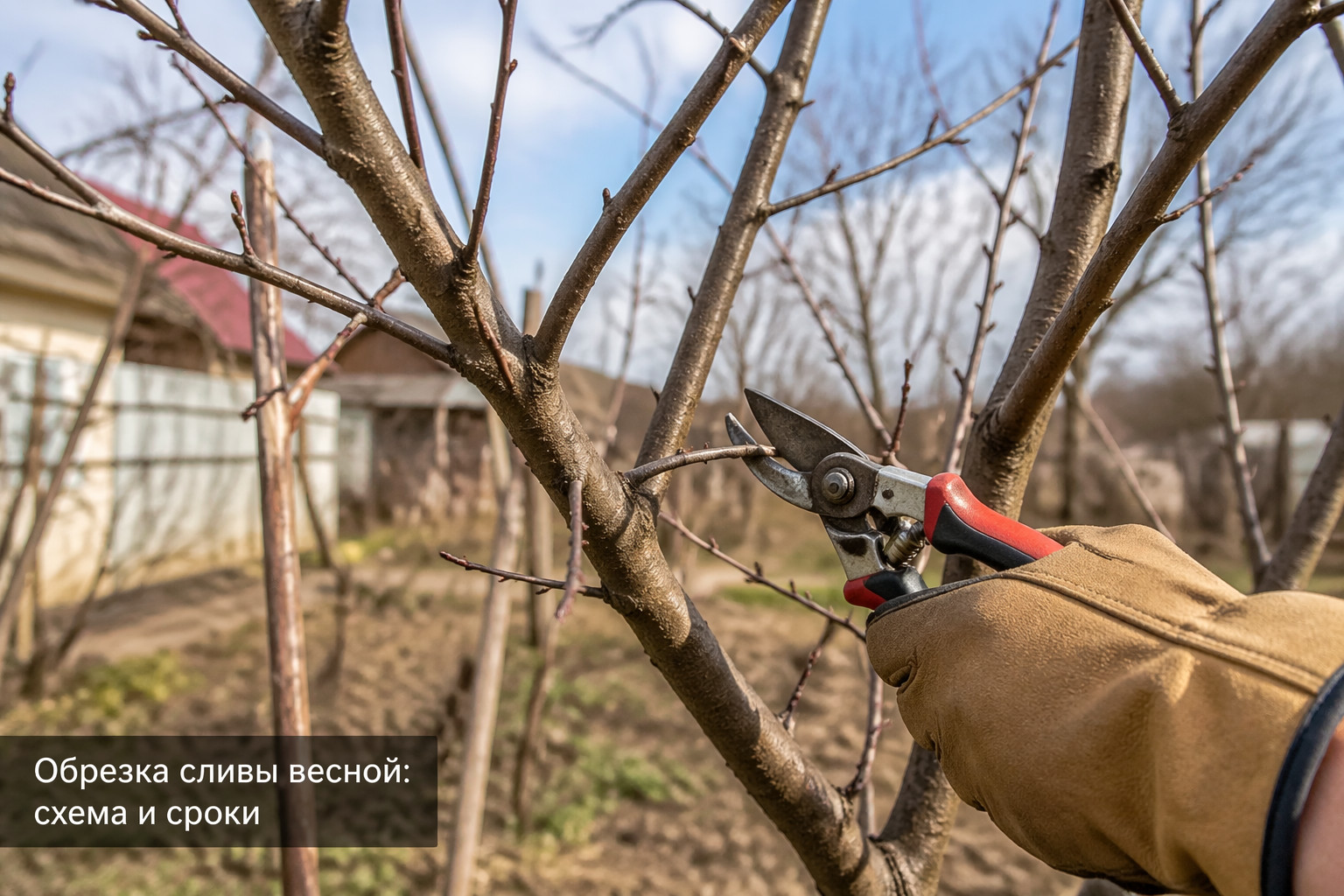 Обрезка сливы весной: схема и сроки
