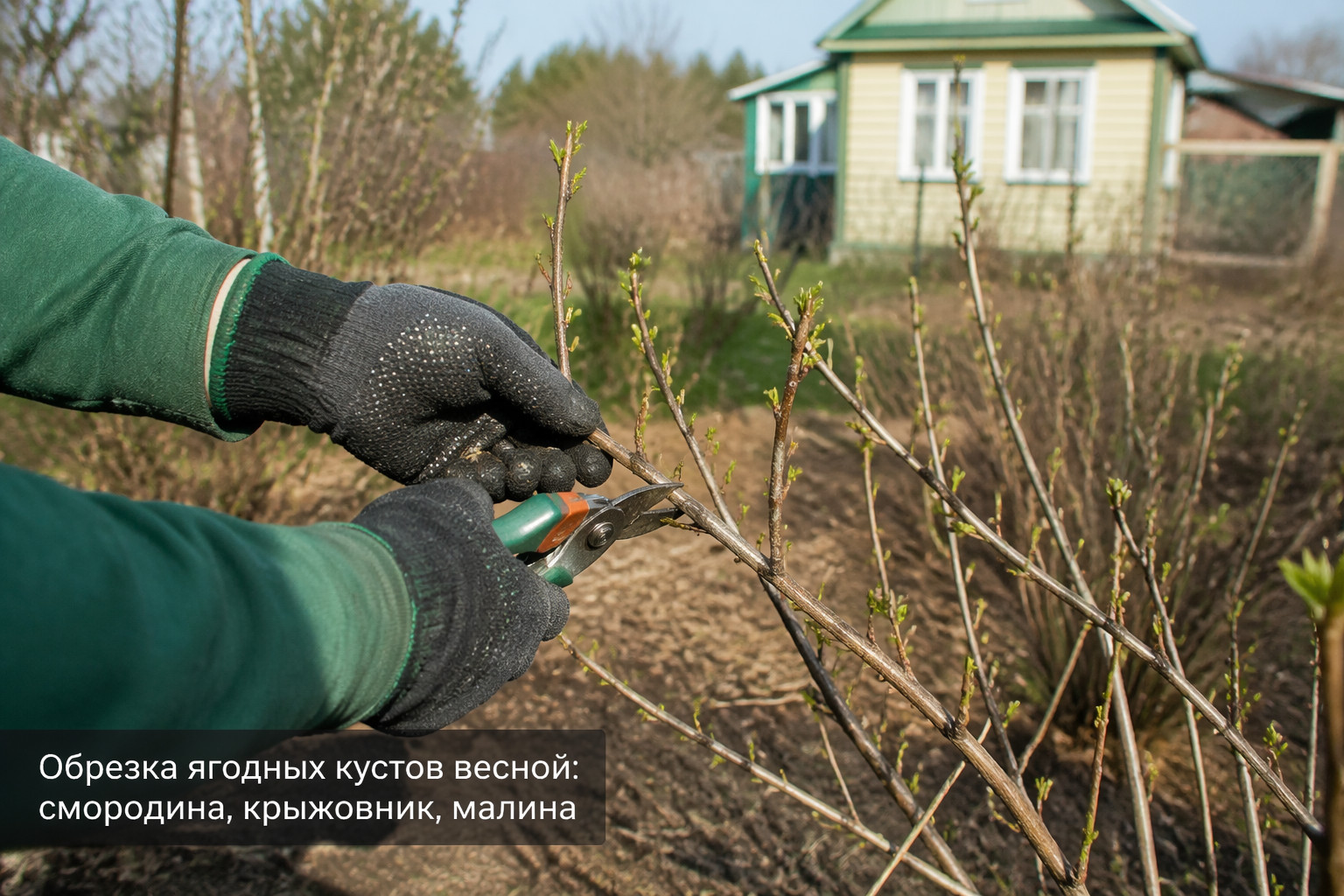 Обрезка ягодных кустов весной: смородина, крыжовник, малина