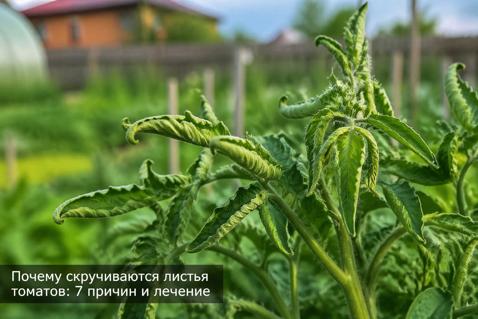Почему скручиваются листья томатов: 7 причин и лечение