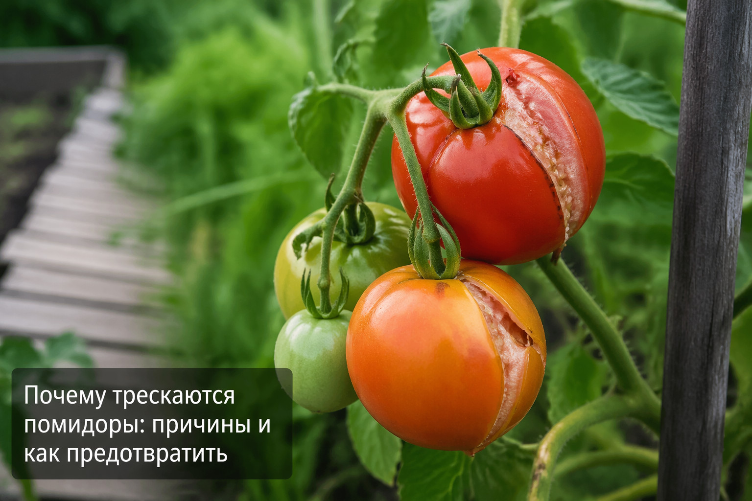 Почему трескаются помидоры: причины и как предотвратить