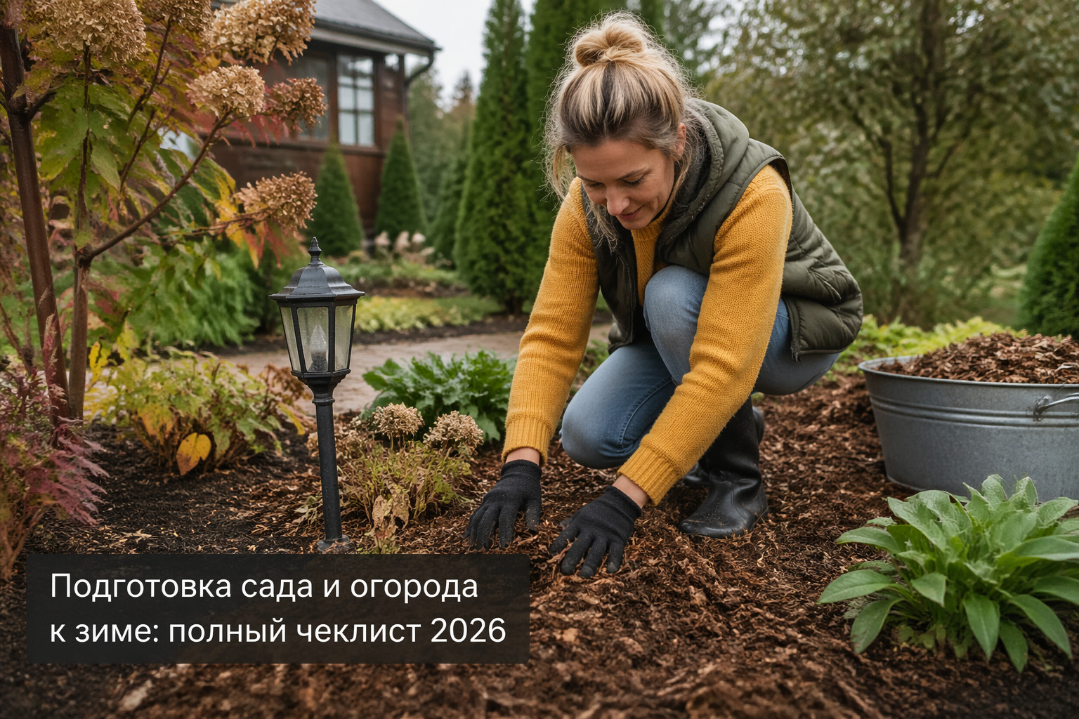 Подготовка сада и огорода к зиме: полный чеклист 2026