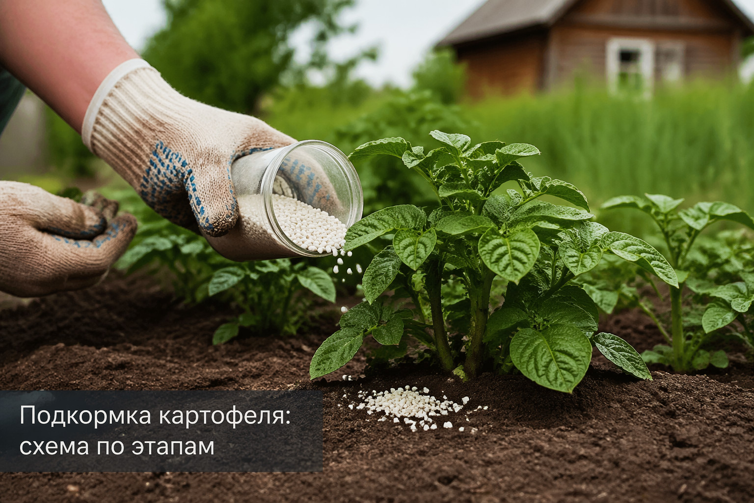 Подкормка картофеля: схема по этапам