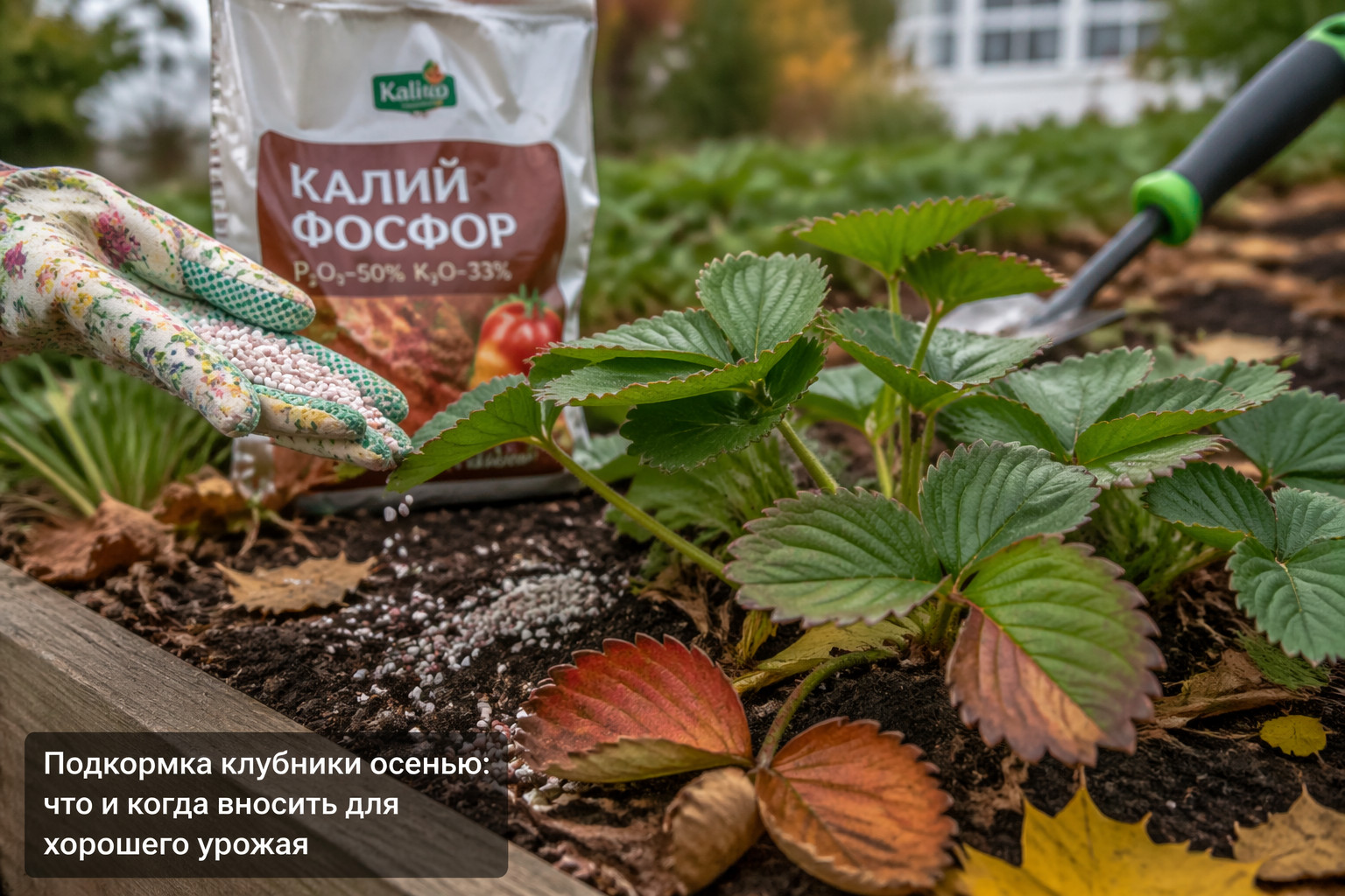Подкормка клубники осенью: что и когда вносить для хорошего урожая