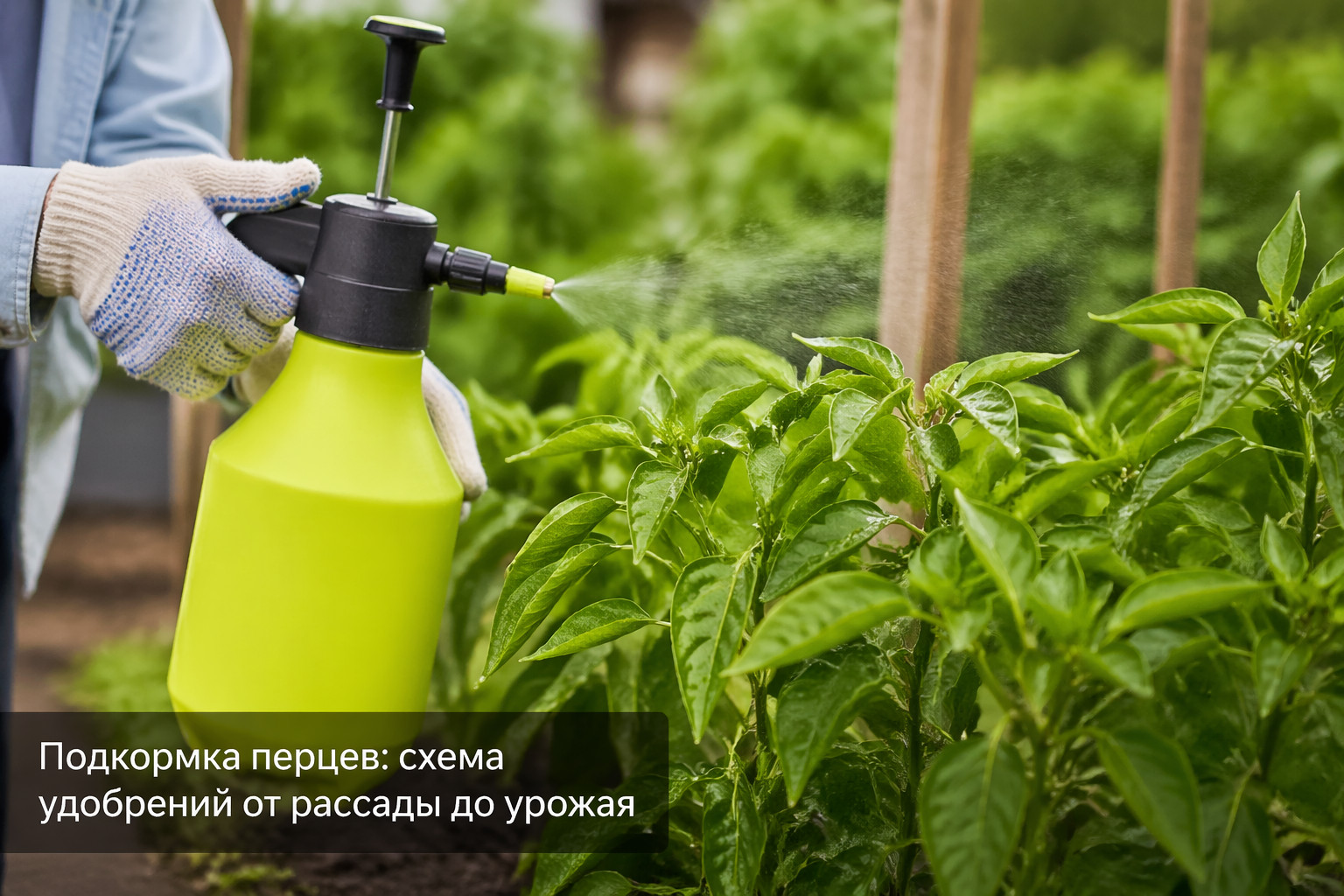 Подкормка перцев: схема удобрений от рассады до урожая