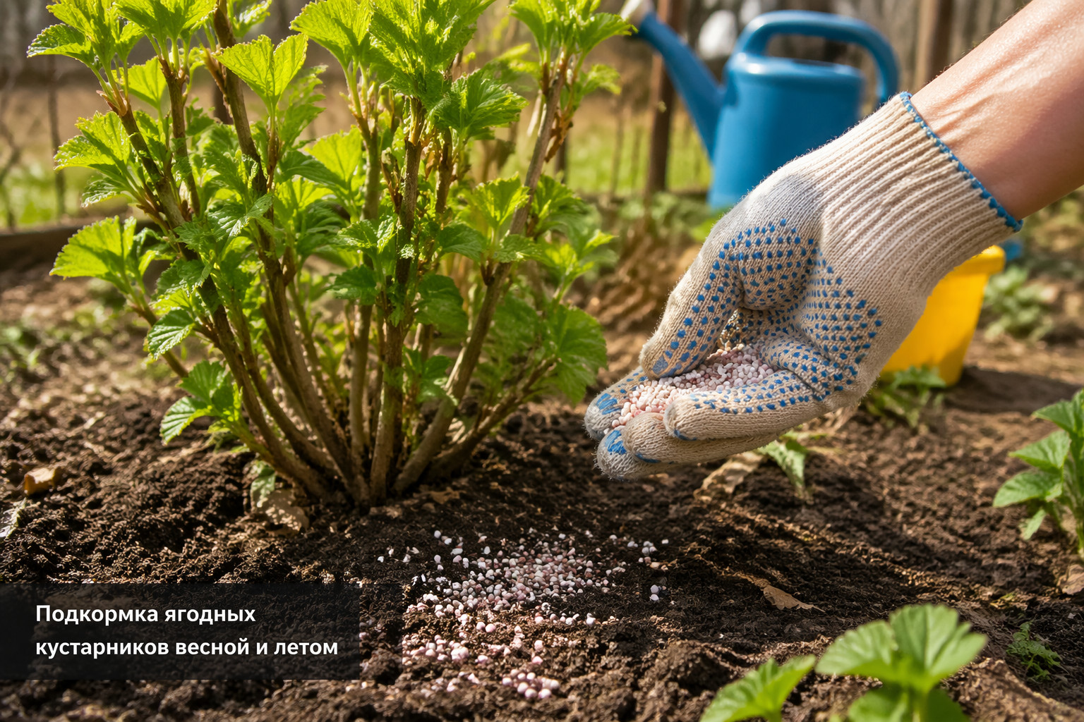 Подкормка ягодных кустарников весной и летом