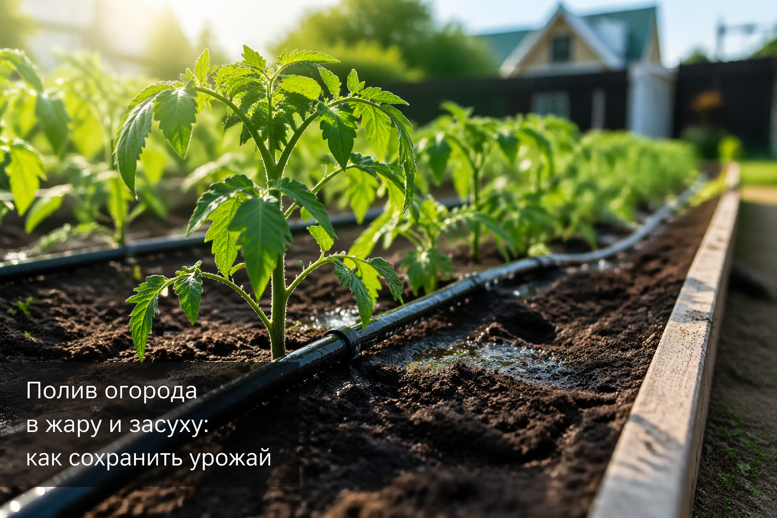 Полив огорода в жару и засуху: как сохранить урожай