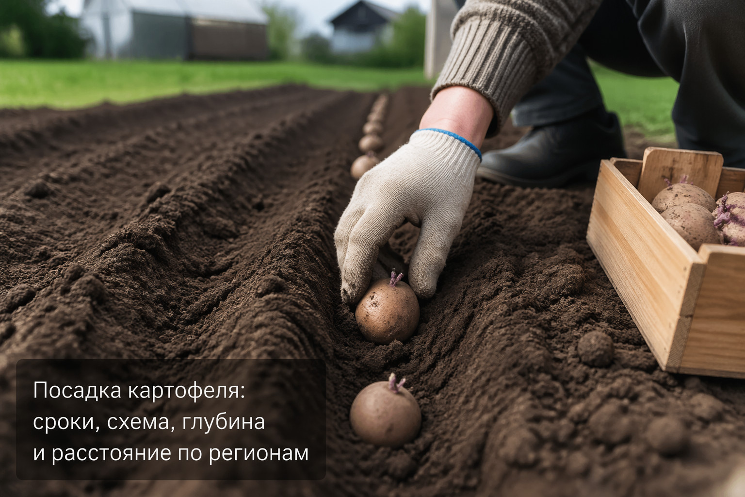 Посадка картофеля: сроки, схема, глубина и расстояние по регионам