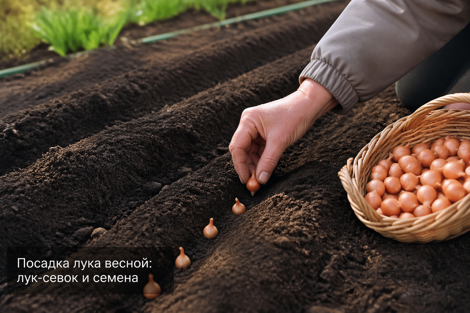 Посадка лука весной: лук-севок и семена