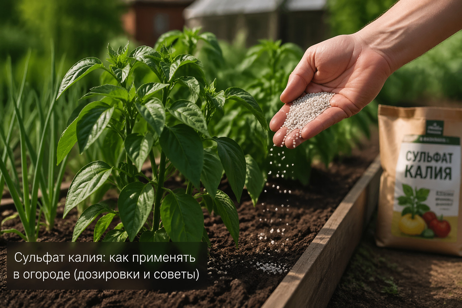 Сульфат калия: как применять в огороде (дозировки и советы)
