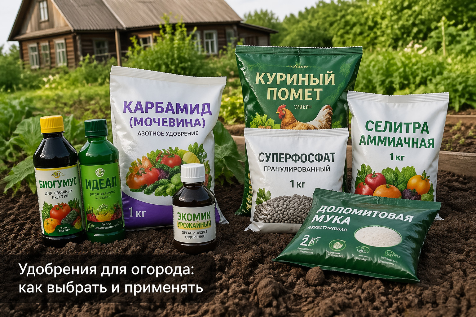 Удобрения для огорода: как выбрать и применять
