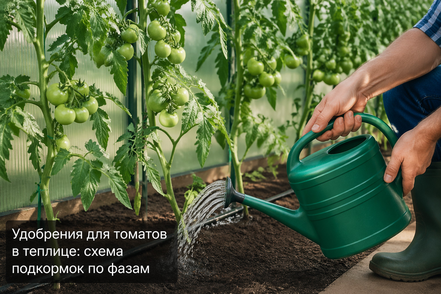 Удобрения для томатов в теплице: схема подкормок по фазам