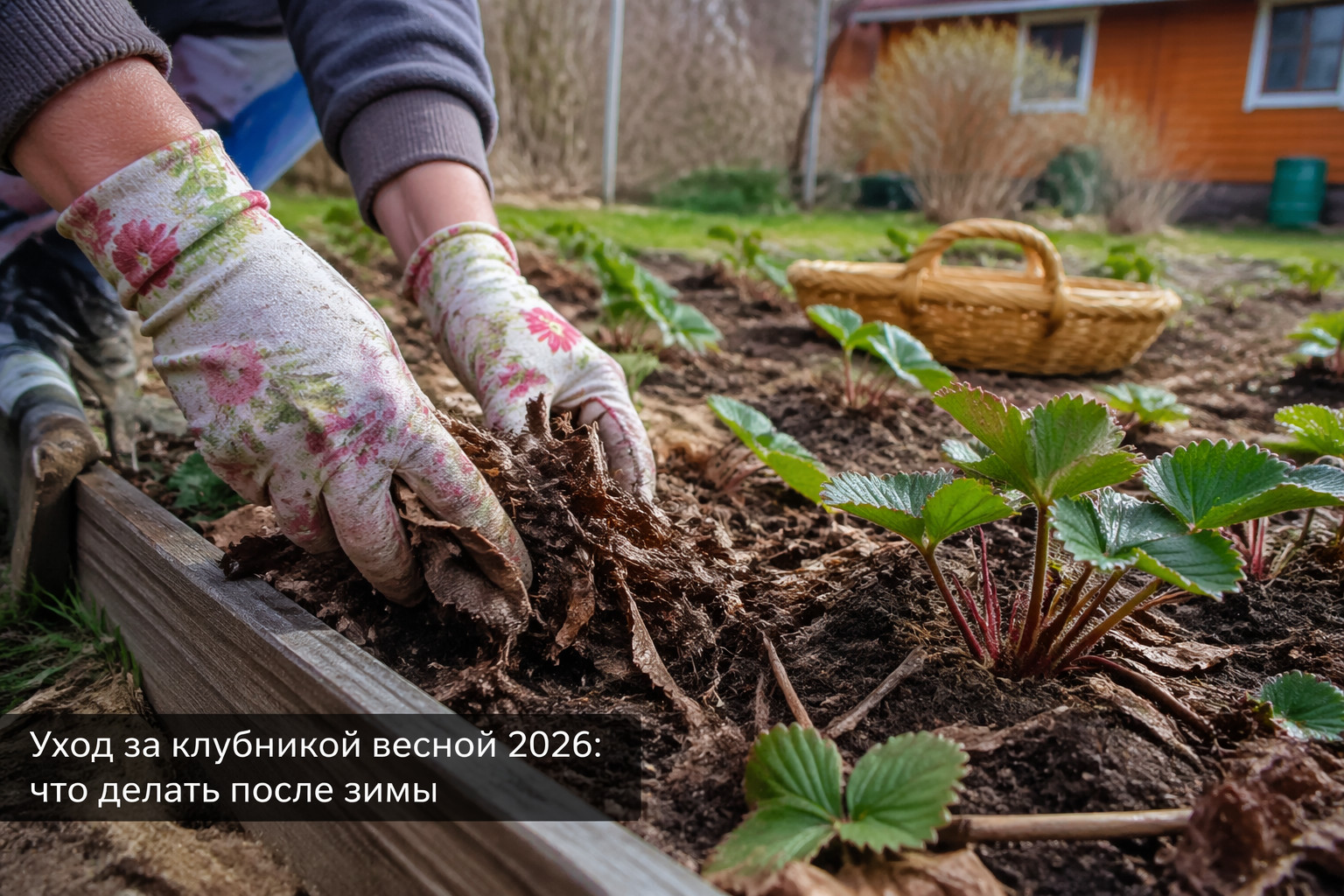 Уход за клубникой весной 2026: что делать после зимы