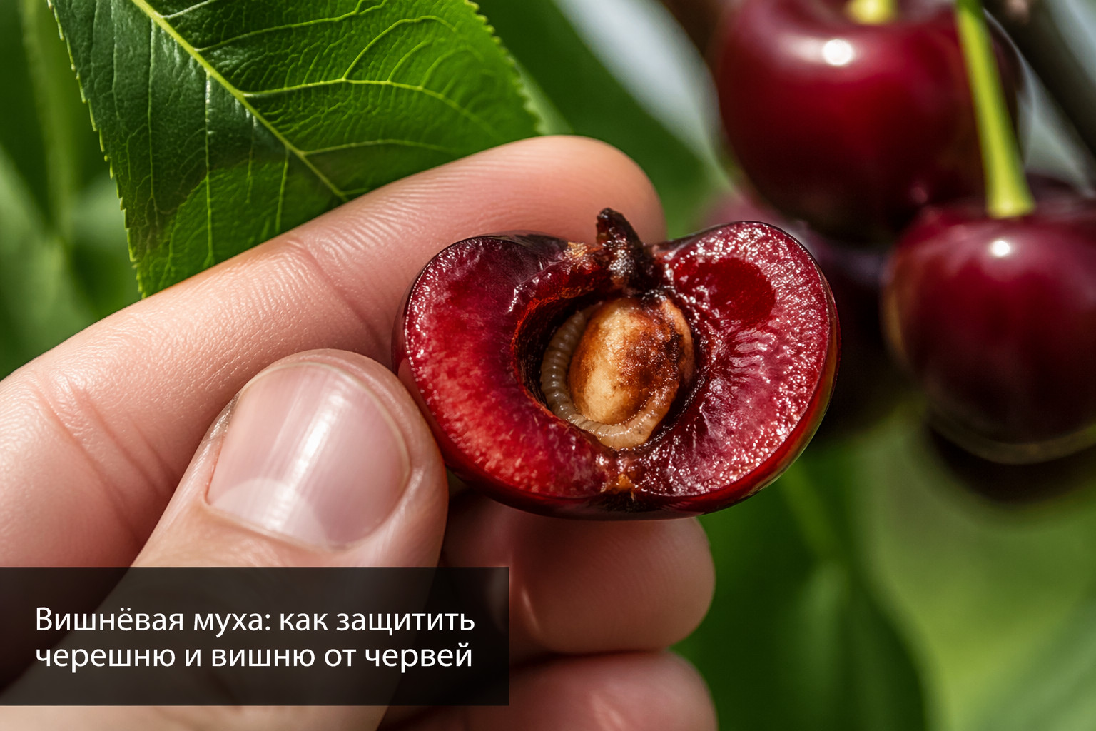 Вишнёвая муха: как защитить черешню и вишню от червей