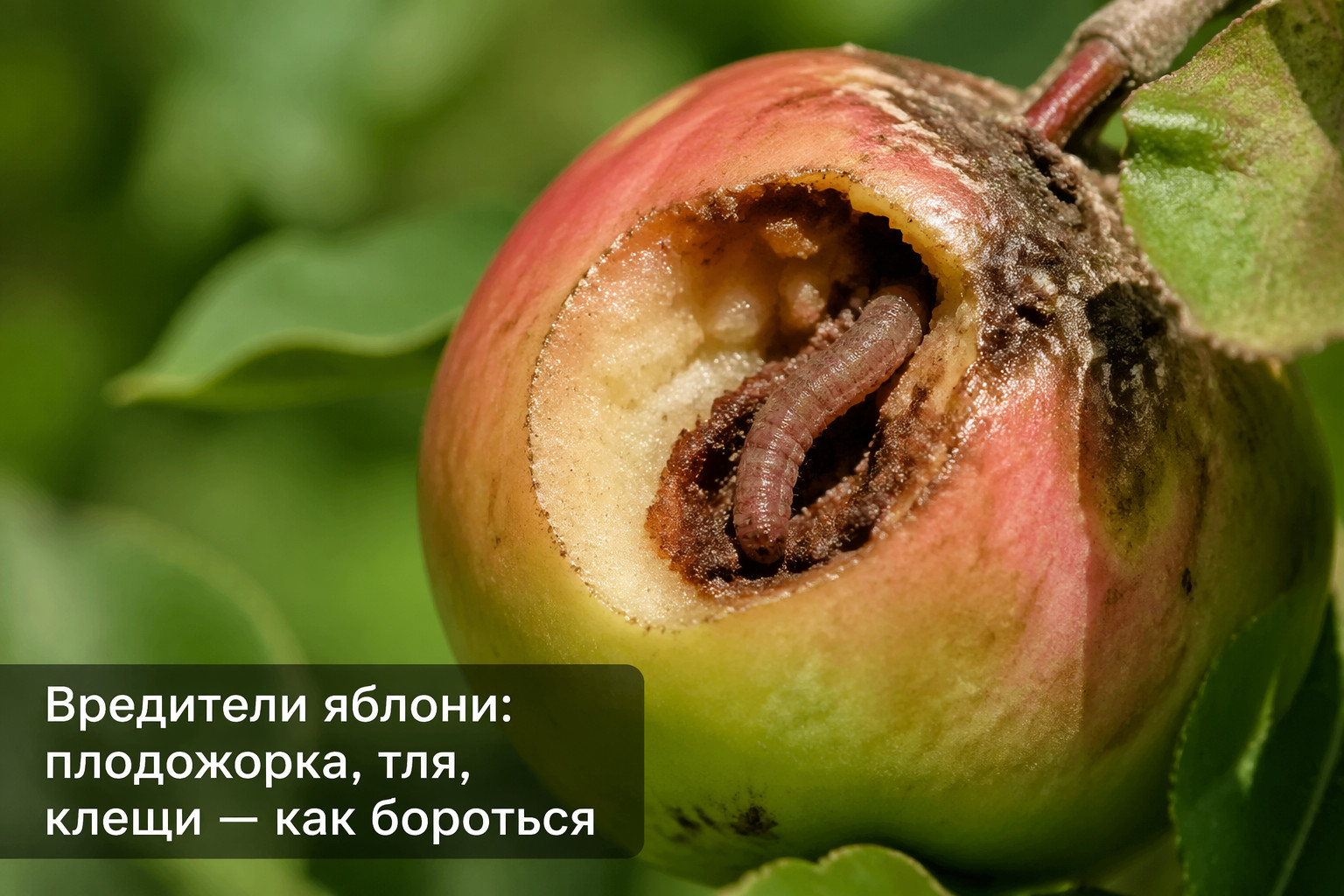Вредители яблони: плодожорка, тля, клещи — как бороться