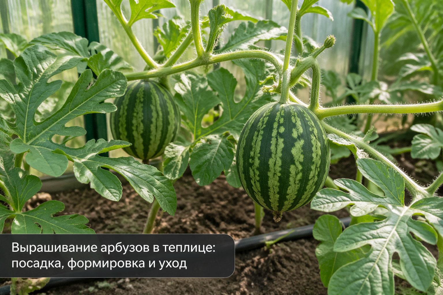 Выращивание арбузов в теплице: посадка, формировка и уход