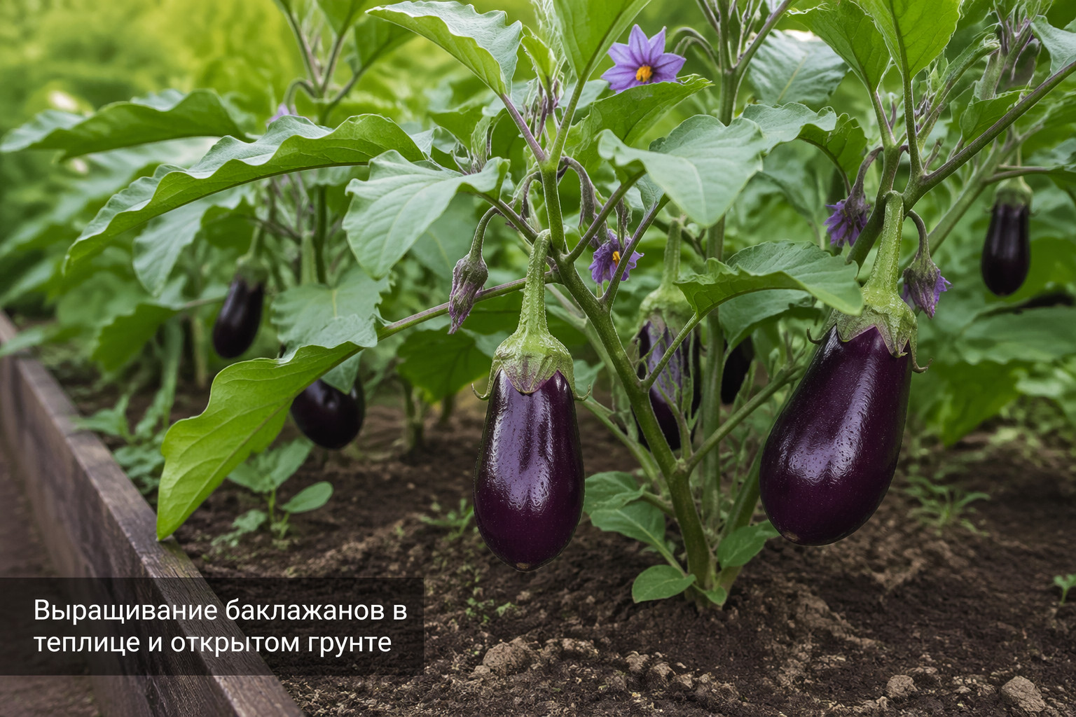 Выращивание баклажанов в теплице и открытом грунте