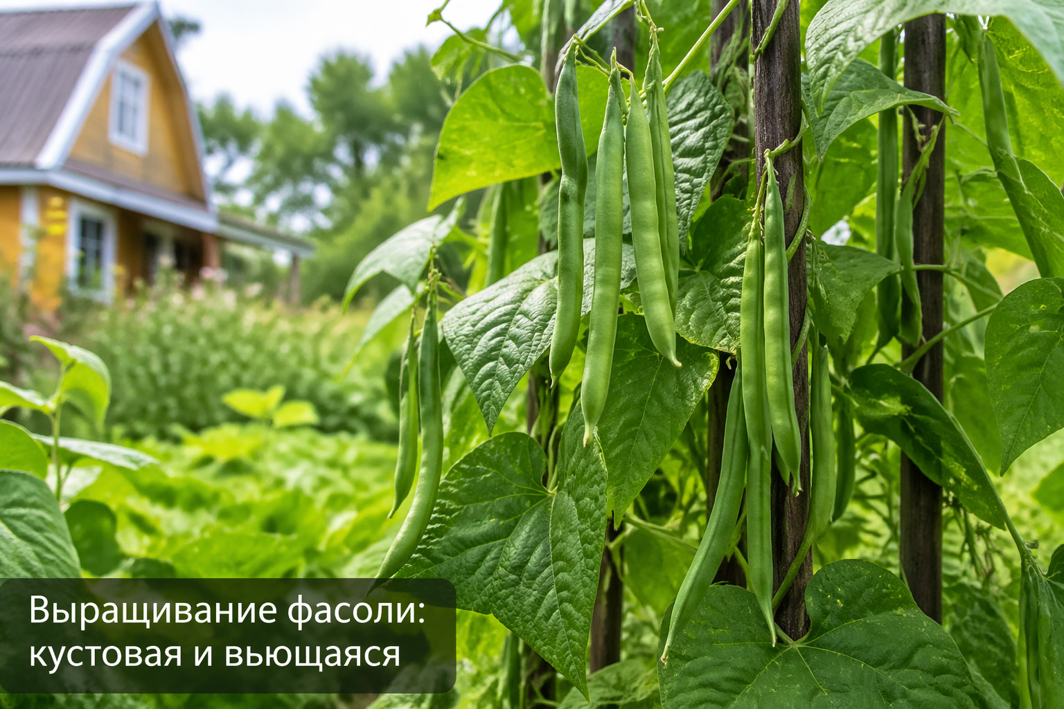 Выращивание фасоли: кустовая и вьющаяся