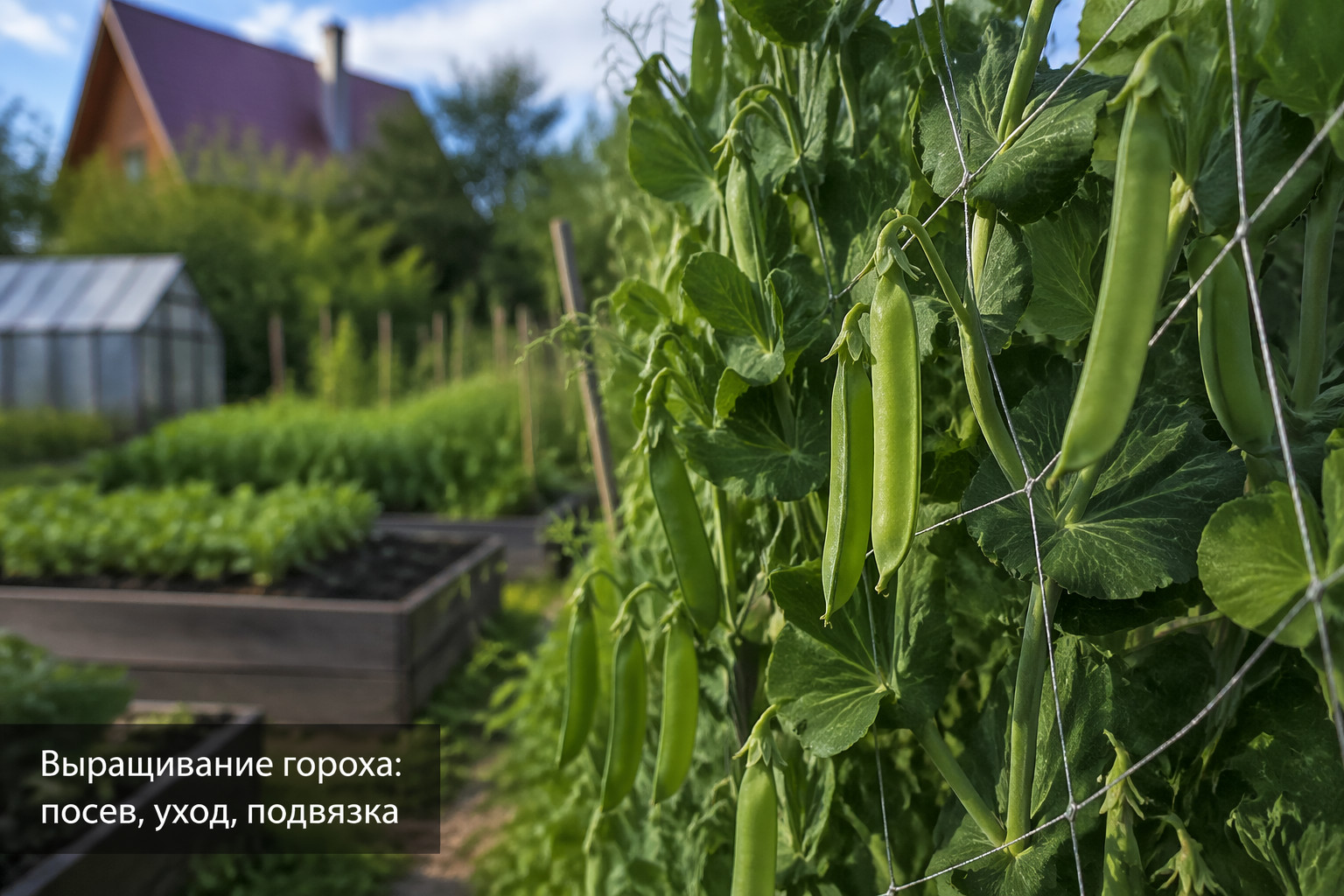 Выращивание гороха: посев, уход, подвязка