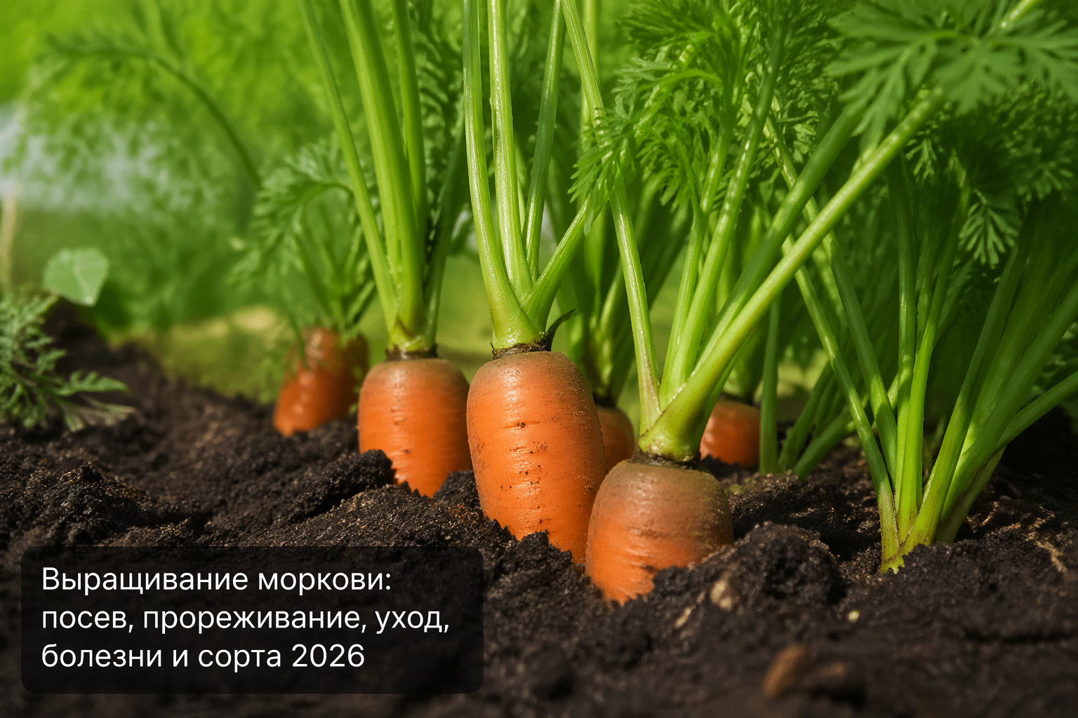 Выращивание моркови: посев, прореживание, уход, болезни и сорта 2026