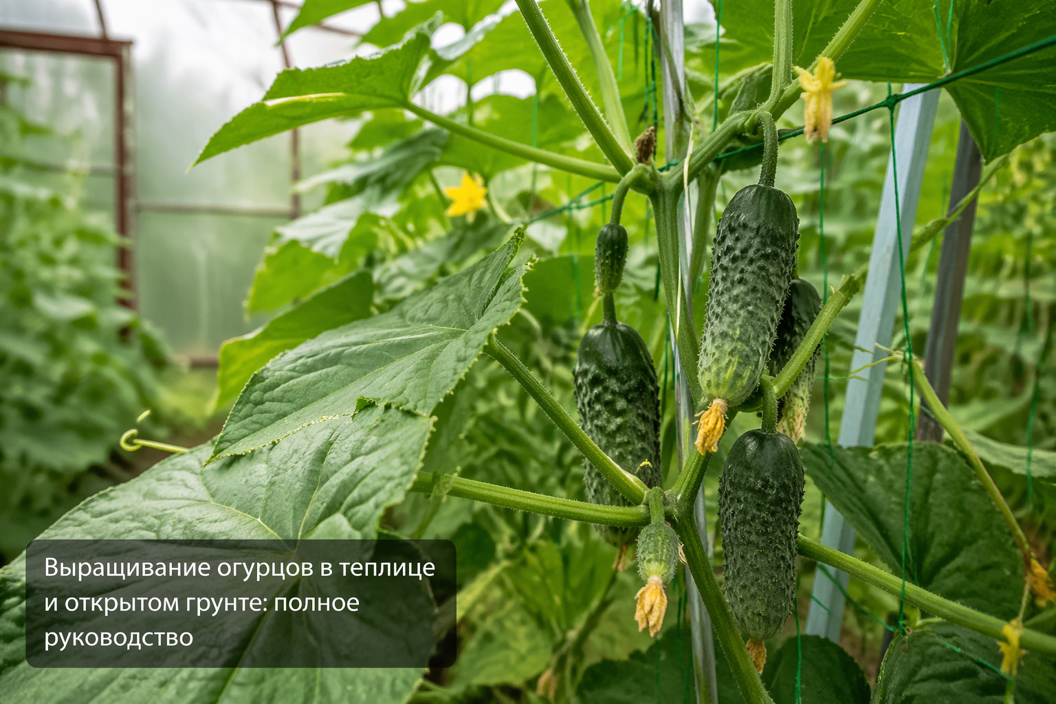 Выращивание огурцов в теплице и открытом грунте: полное руководство