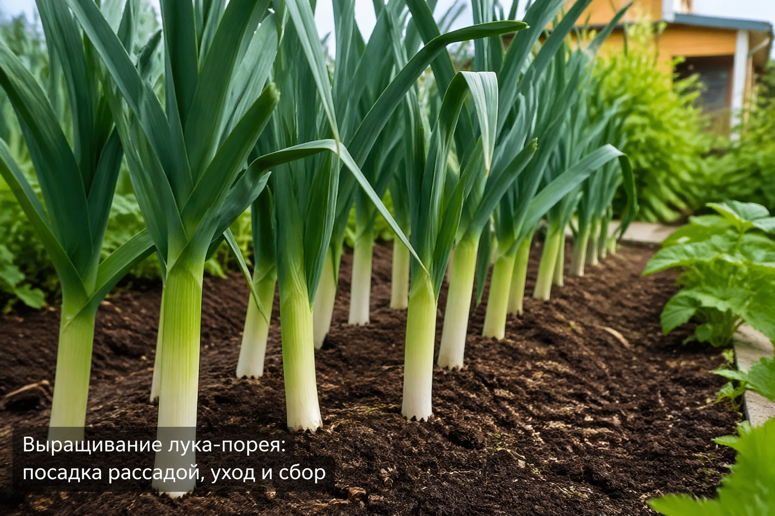 Выращивание лука-порея: посадка рассадой, уход и сбор
