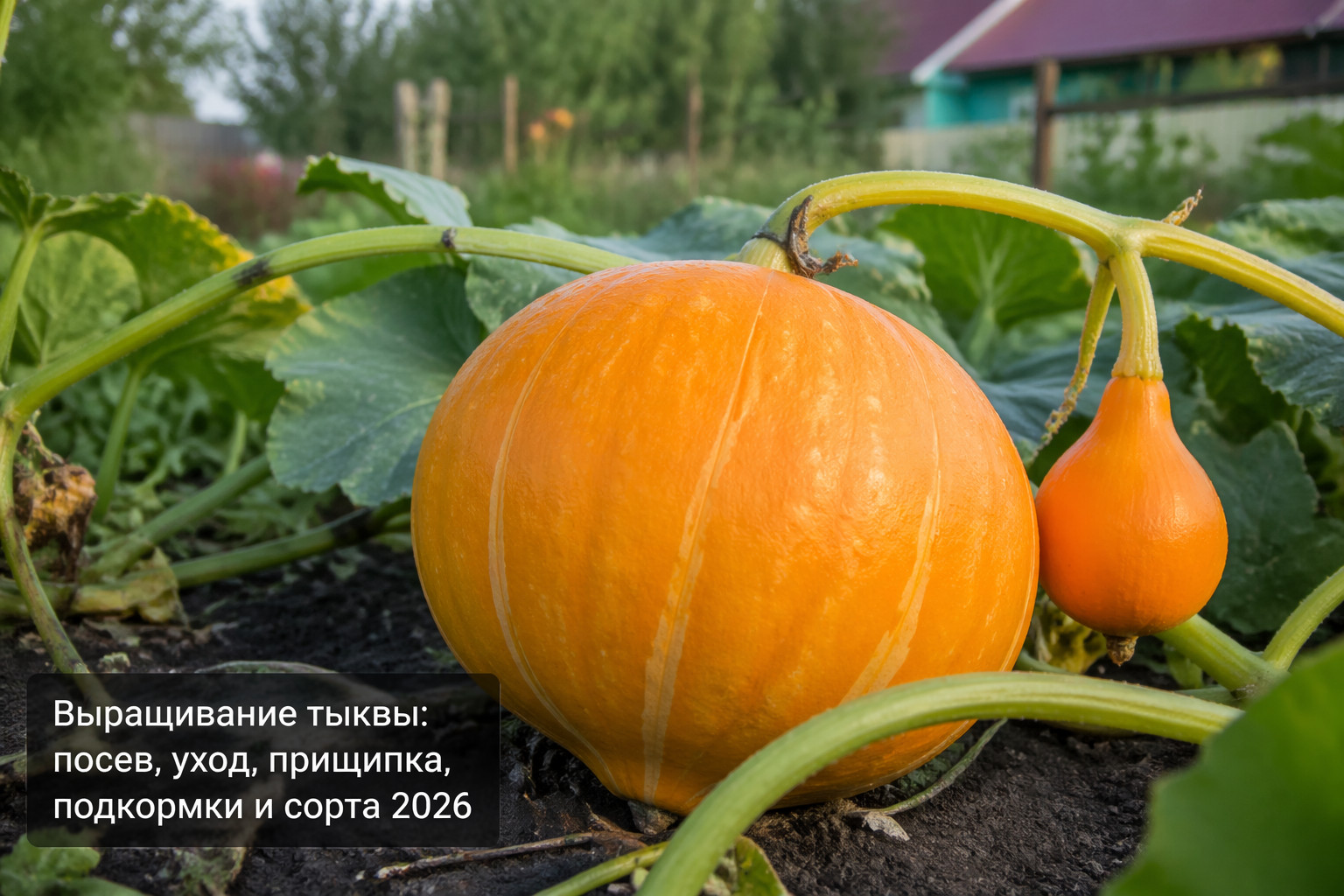 Выращивание тыквы: посев, уход, прищипка, подкормки и сорта 2026