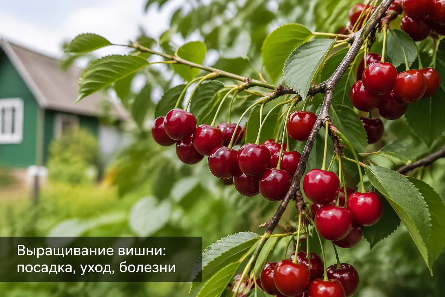 Выращивание вишни: посадка, уход, болезни