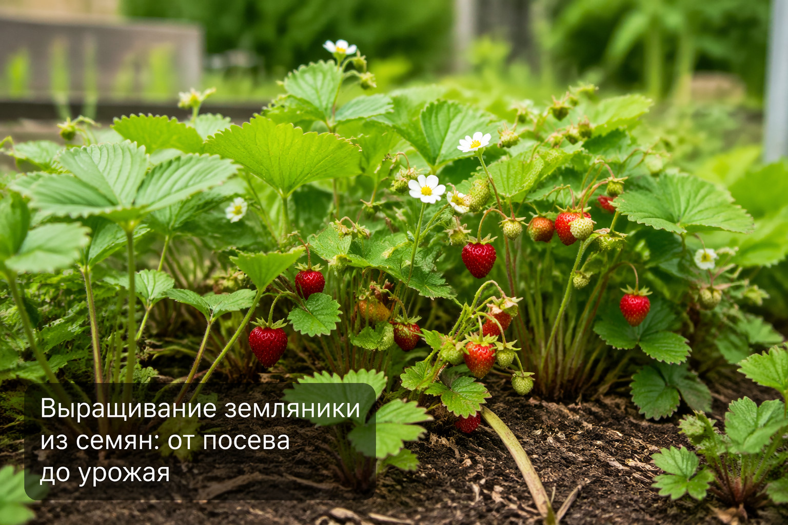 Выращивание земляники из семян: от посева до урожая