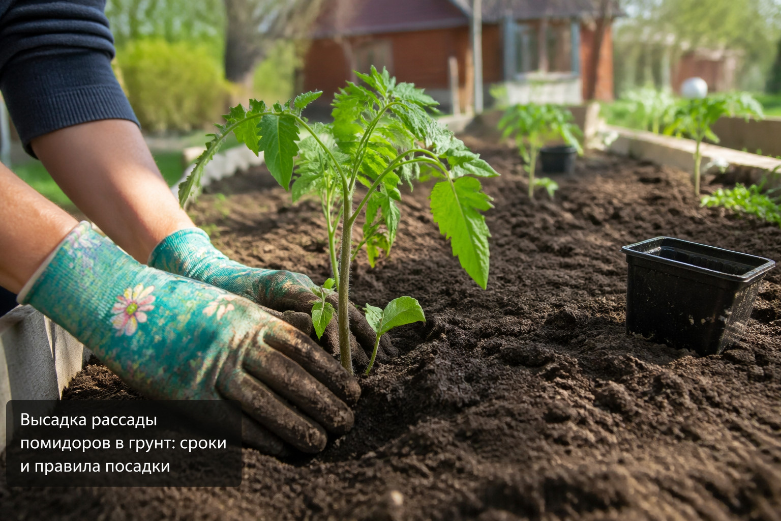 Высадка рассады помидоров в грунт: сроки и правила посадки