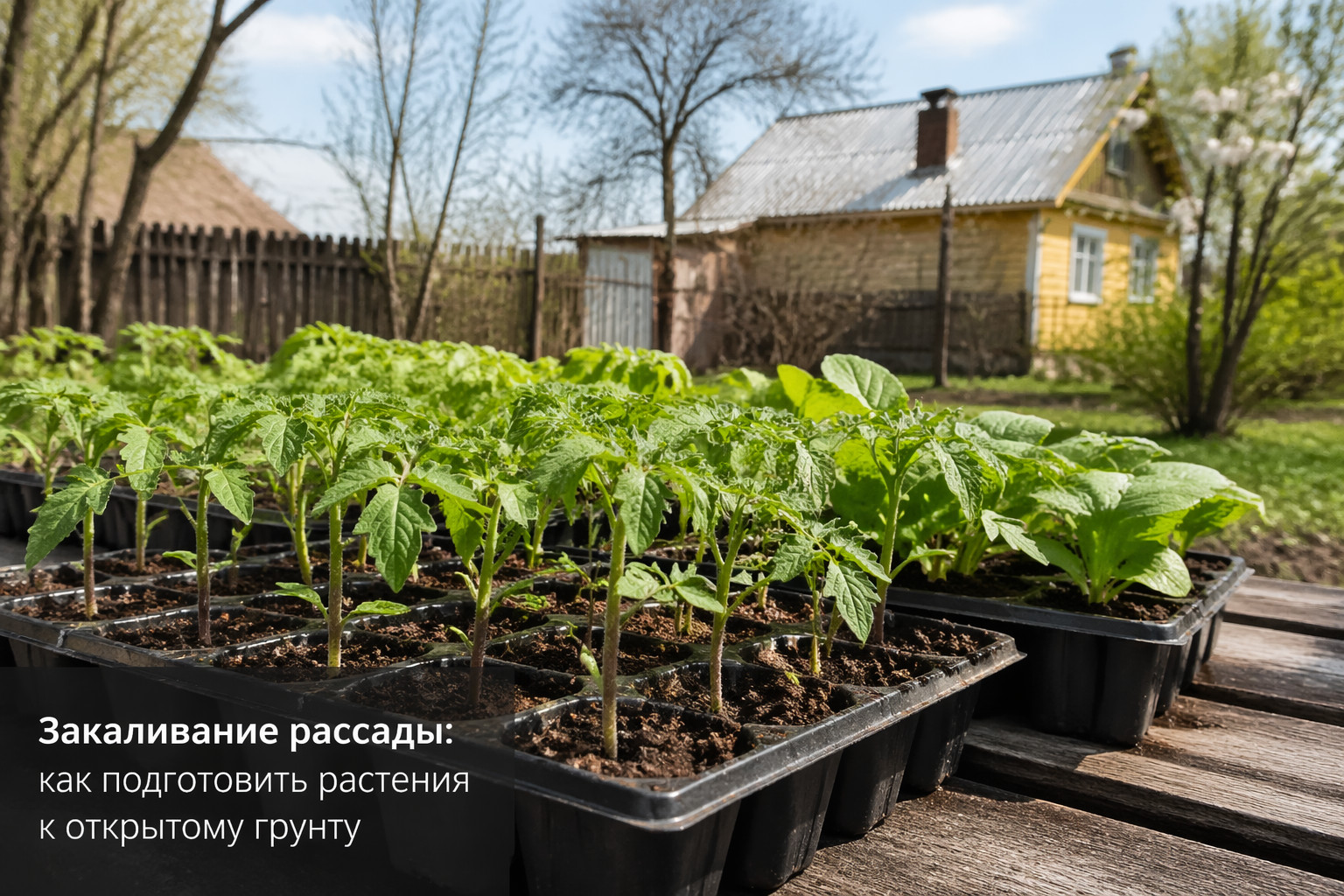 Закаливание рассады: как подготовить растения к открытому грунту